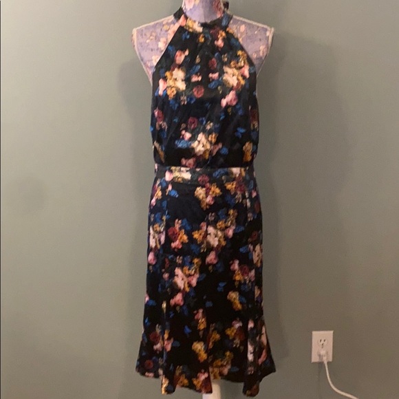 NWT Voodoo Vixen Liana Retro Floral Halter Dress L - Picture 3 of 6